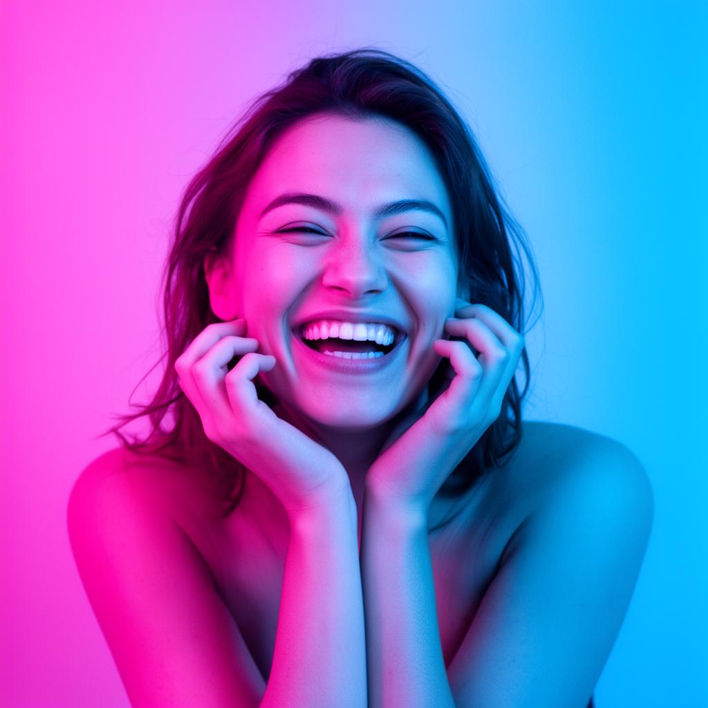 Gioia — duotone rosa blu