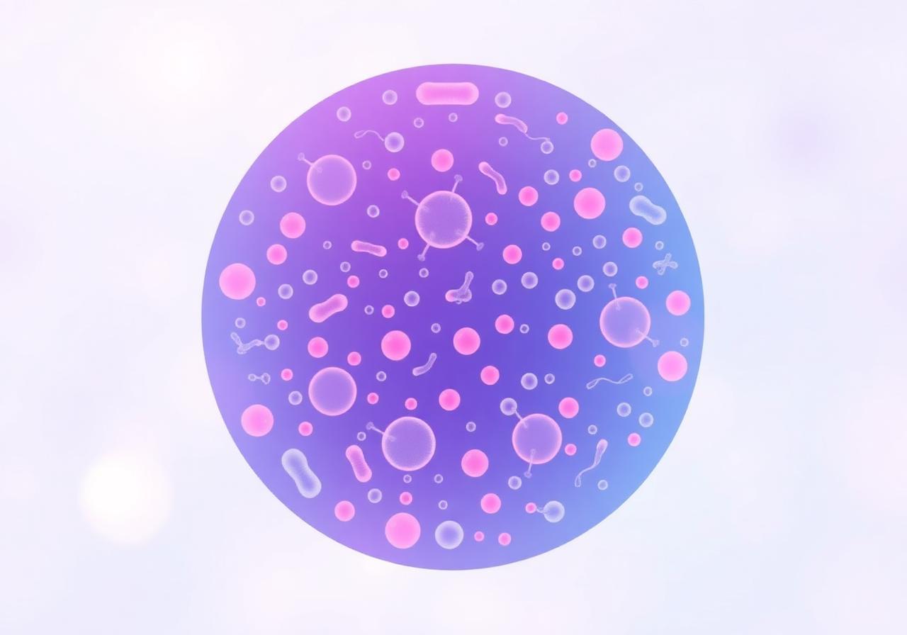 Illustrazione del microbiota intestinale